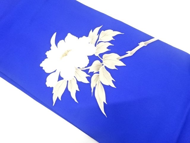 塩瀬　牡丹模様　名古屋帯